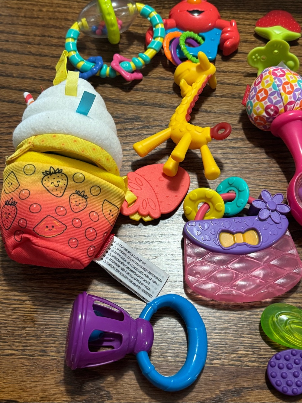 Colorful Baby Teething & Rattle Toy Set - Multi-Color - Picture 3 of 3